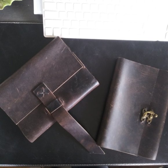 Artisan Handcrafted 100% Leather Journals - Picture 1 of 12